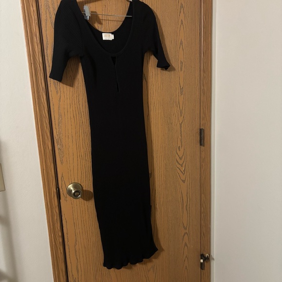 ANTHROPOLOGIE NATION LTD RIBBED MIDI DRESS   NWOT SZ S - Picture 4 of 8